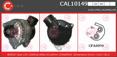 CASCO cal10149rs -  Генератор