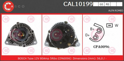 CASCO cal10199rs -  Генератор
