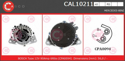 CASCO cal10211rs -  Генератор