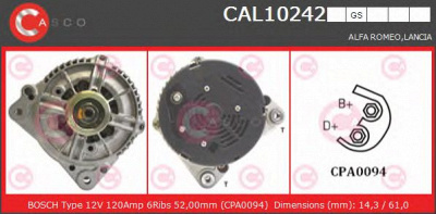 CASCO cal10242gs -  Генератор