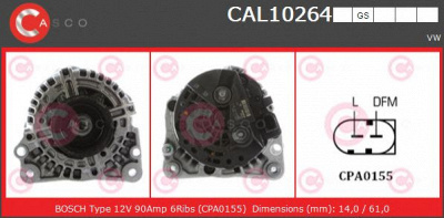 CASCO cal10264gs -  Генератор