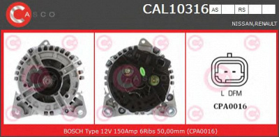 CASCO cal10316rs -  Генератор