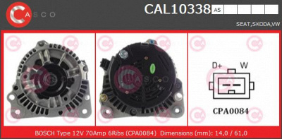CASCO cal10338as -  Генератор