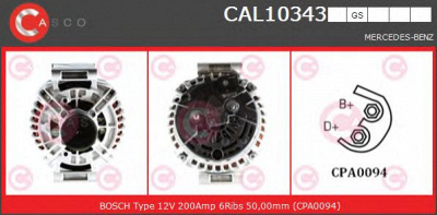 CASCO cal10343gs -  Генератор