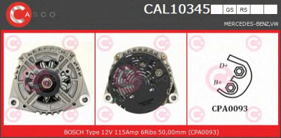 CASCO cal10345rs -  Генератор