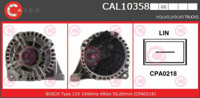 CASCO cal10358gs -  Генератор