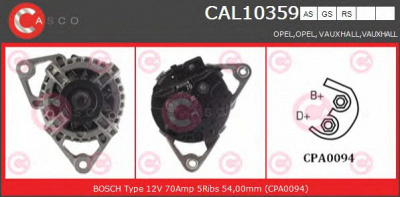 CASCO cal10359rs -  Генератор