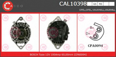 CASCO cal10398gs -  Генератор