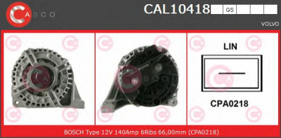 CASCO cal10418gs -  Генератор
