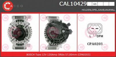 CASCO cal10429gs -  Генератор