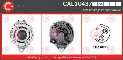 CASCO cal10437gs -  Генератор
