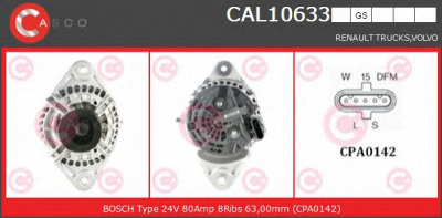 CASCO cal10633gs -  Генератор