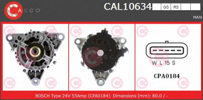 CASCO cal10634rs -  Генератор