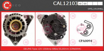 CASCO cal12103gs -  Генератор