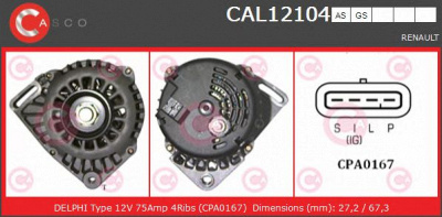 CASCO cal12104gs -  Генератор