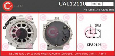 CASCO cal12110rs -  Генератор