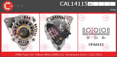 CASCO cal14115as -  Генератор