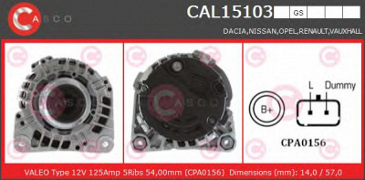 CASCO cal15103gs -  Генератор