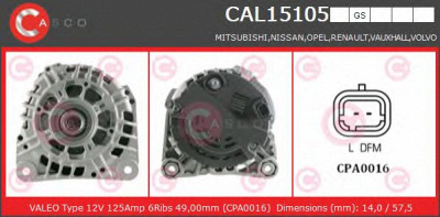 CASCO cal15105gs -  Генератор