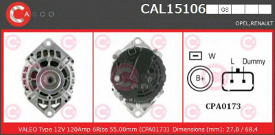 CASCO cal15106gs -  Генератор