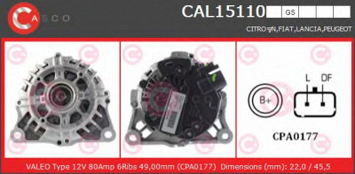 CASCO cal15110gs -  Генератор