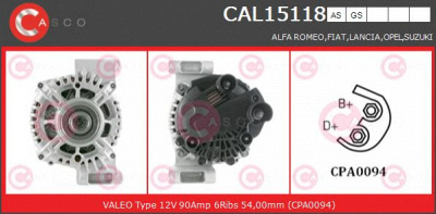 CASCO cal15118gs -  Генератор