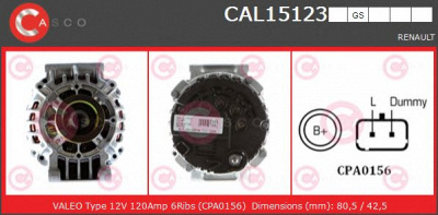 CASCO cal15123gs -  Генератор