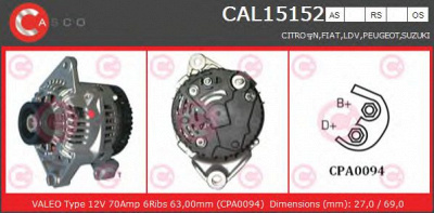CASCO cal15152as -  Генератор