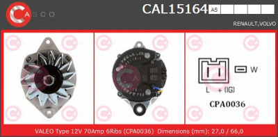 CASCO cal15164as -  Генератор