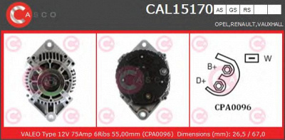 CASCO cal15170as -  Генератор