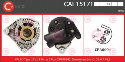 CASCO cal15171rs -  Генератор