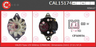 CASCO cal15174rs -  Генератор