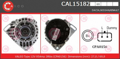 CASCO cal15182gs -  Генератор