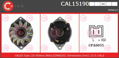 CASCO cal15190rs -  Генератор