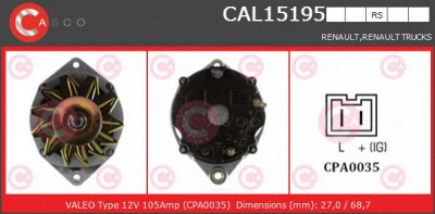CASCO cal15195rs -  Генератор