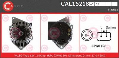CASCO cal15218as -  Генератор