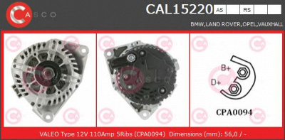 CASCO cal15220as -  Генератор