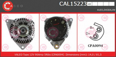 CASCO cal15223as -  Генератор