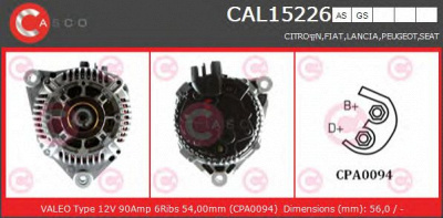 CASCO cal15226as -  Генератор