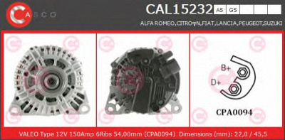 CASCO cal15232gs -  Генератор