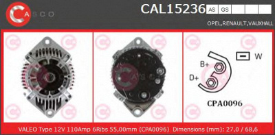 CASCO cal15236as -  Генератор
