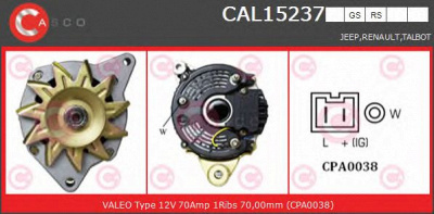 CASCO cal15237rs -  Генератор