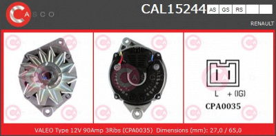 CASCO cal15244as -  Генератор