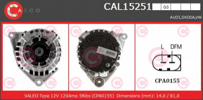 CASCO cal15251gs -  Генератор