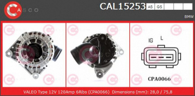 CASCO cal15253gs -  Генератор