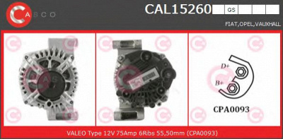 CASCO cal15260gs -  Генератор