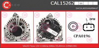 CASCO cal15262gs -  Генератор
