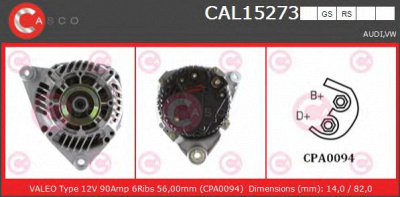 CASCO cal15273rs -  Генератор
