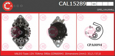 CASCO cal15289gs -  Генератор