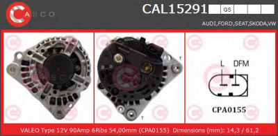 CASCO cal15291gs -  Генератор